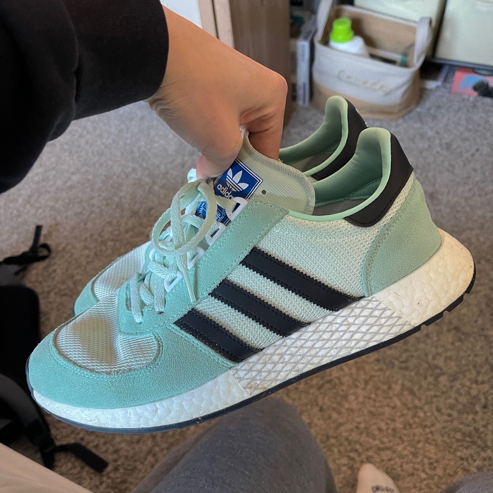 Light blue Adidas Shoes